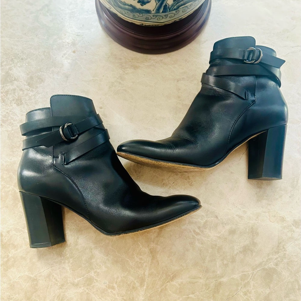 Hobbs London Black Leather Ankle Boots 7.5